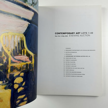 Contemporary Art evening sale catalogue – Sotheby's New York, 12 May 2009 N08550