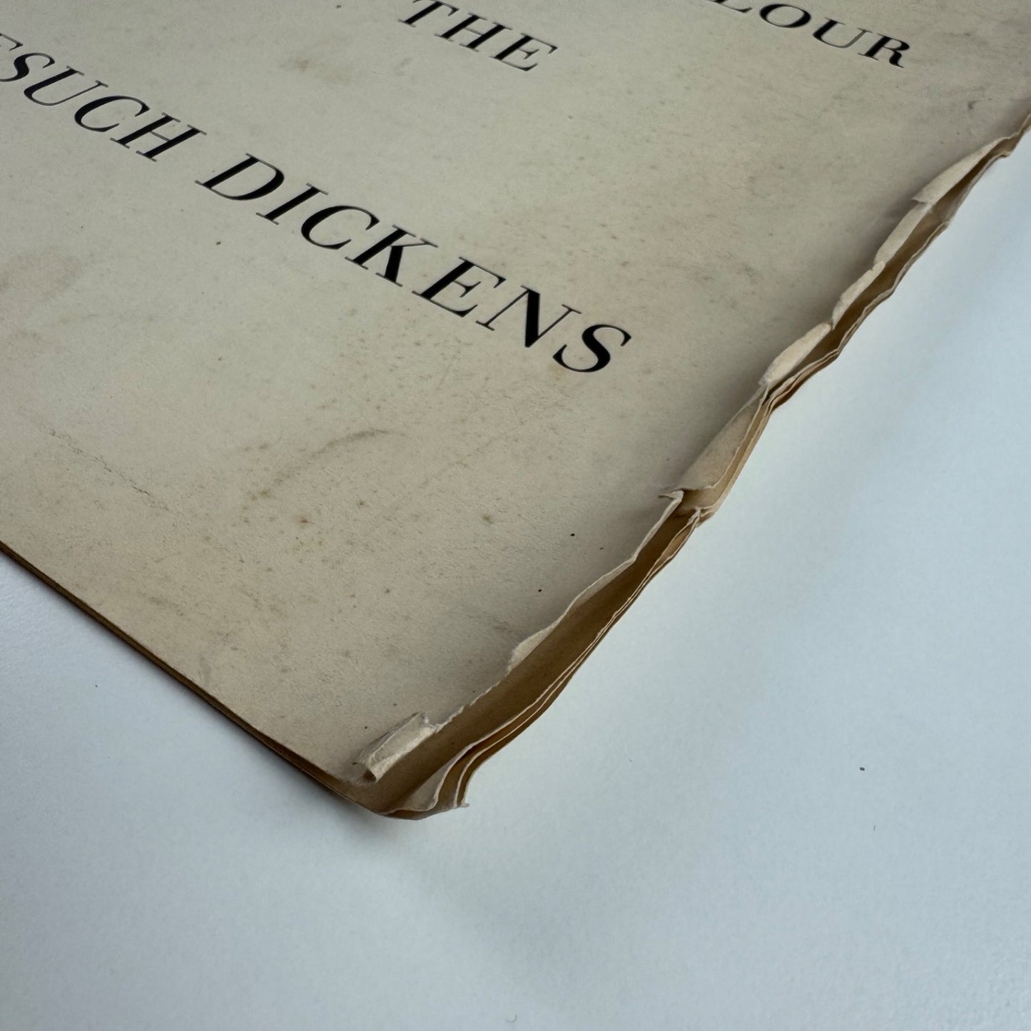 Leaflet A portrait in Natural Colour of the Nonesuch Dickens Nonesuch Press 1937