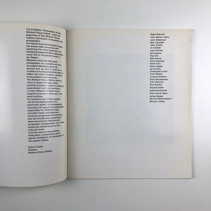 Photography at the Midland Group Gallery Nottingham, 1970 | Exhibition catalogue