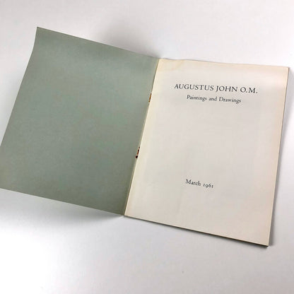 Augustus John – Paintings & Drawings not previously exhibited | Arthur Tooth, March 1961