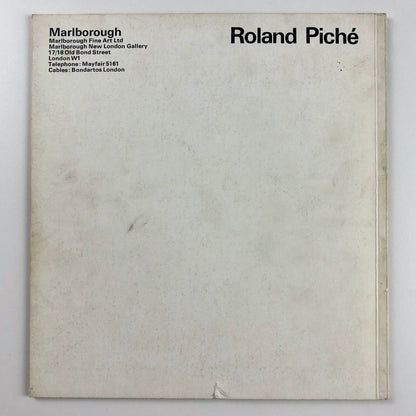 Roland Piché – first one man exhibition | Marlborough catalogue, April 1967