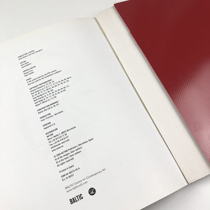 Anish Kapoor – Taratantara | Baltic Centre for Contemporary Art / Actar catalogue, 2000