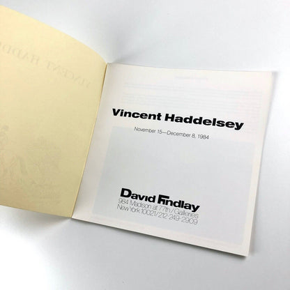 Vincent Haddelsey | David Findlay, New York exhibition catalogue 1984