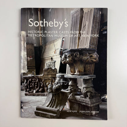 Historic plaster casts from the Metropolitan Museum of Art, New York Sotheby's, 28 February 2006