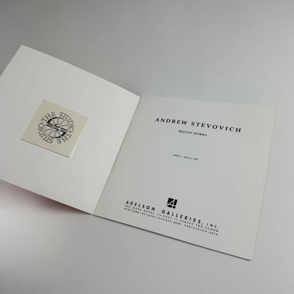 Andrew Stevovich. Recent Works | Adelson Galleries, New York, 1992