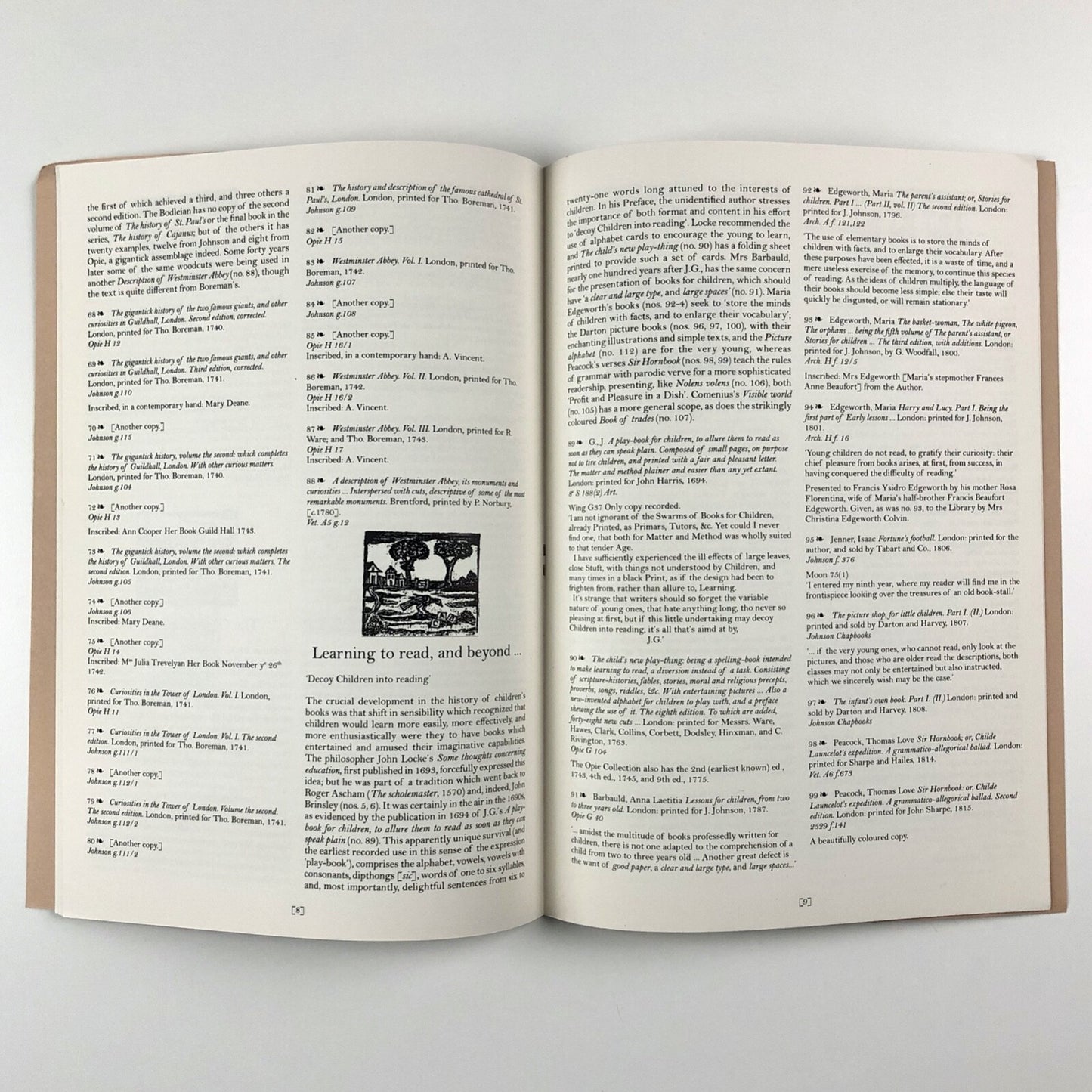 Early Children's Books in the Bodleian Library | Exhibition catalogue, 1995