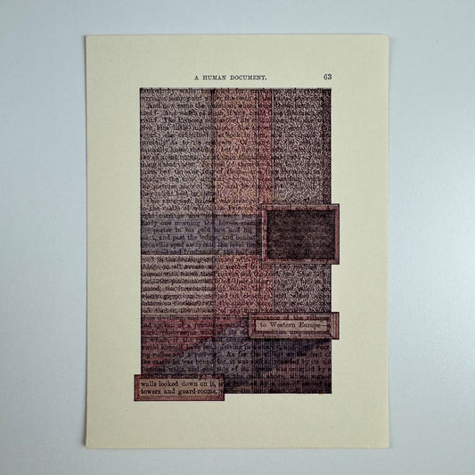 A Humument page 63 'herself spoken' by Tom Phillips | The Tetrad Press, 1970