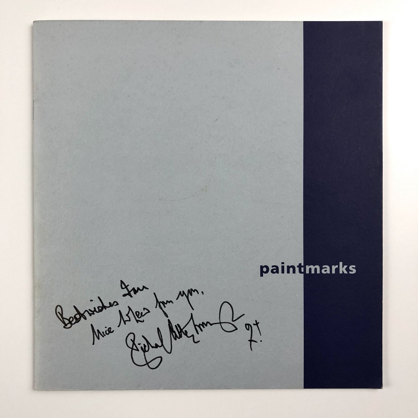 Paintmarks | Kettle's Yard 1994 Cambridge | Richard Attenborough signature