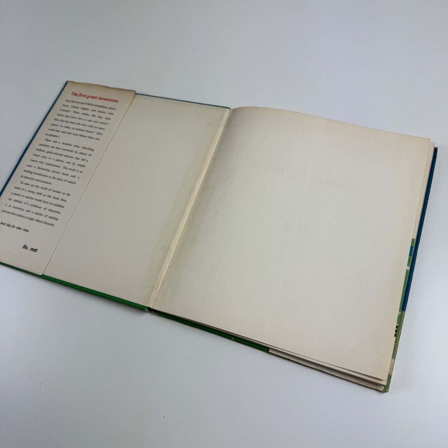 The First Great In Inventions by Marie Neurath and J.A. Lauwerys. Max Parrish & Co Ltd, 1951 Isotype Institute