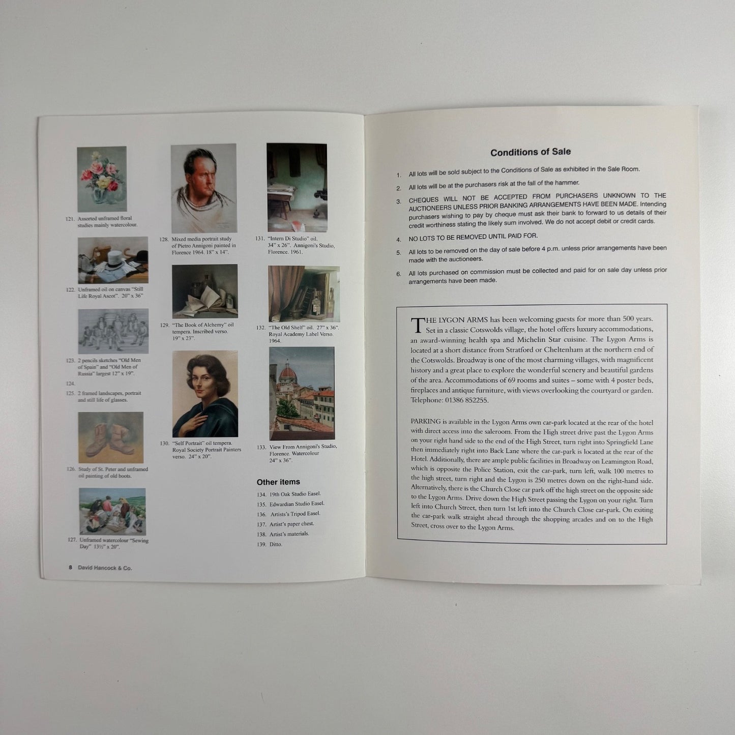 The artist’s studio sale of Dawn Cookson | David Hancock & Co, 18 November 2005