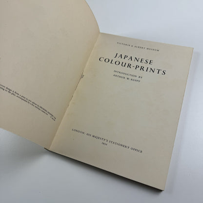 Japanese Colour-Prints | Victoria and Albert Museum | Arthur W. Ruffy | HMSO 1952