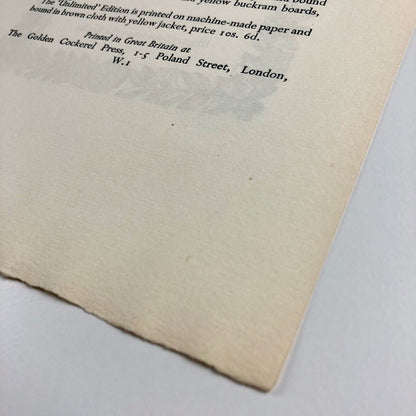 Single sheet prospectus for Cockalorum | The Golden Cockerel Press, 1948