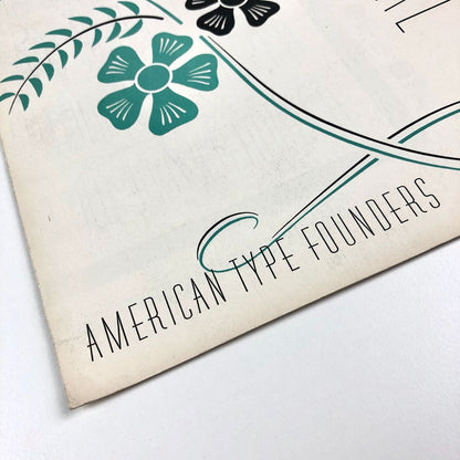 Huxley Vertical type specimen leaflet | American Type Founders | Walter Huxley, 1935