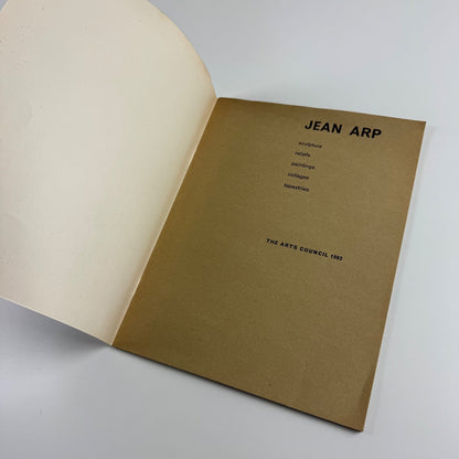 Jean Arp sculpture, reliefs, paintings, collages, tapestries Arts Council 1962
