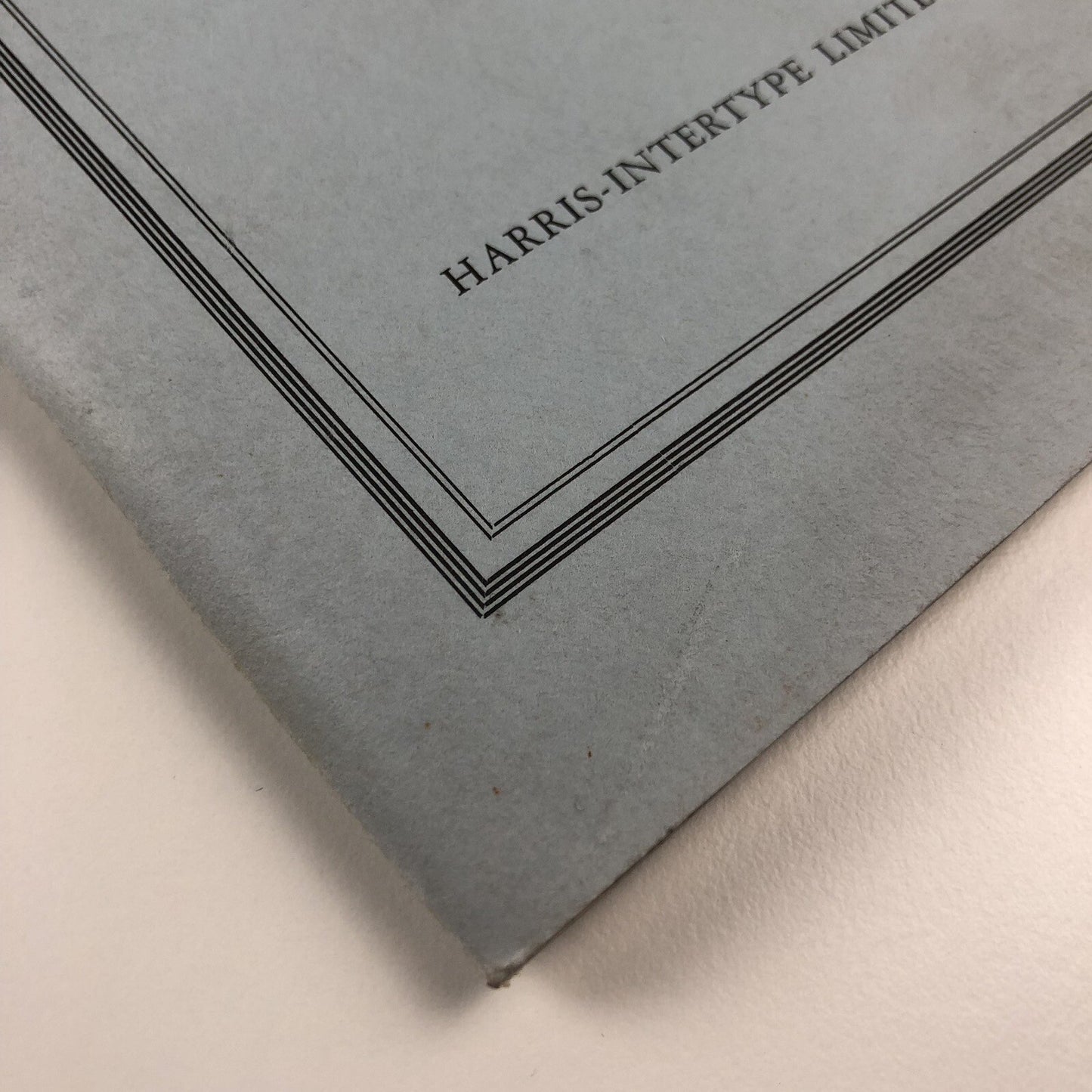 Harris-Intertype Matrix staff Handbook, undated