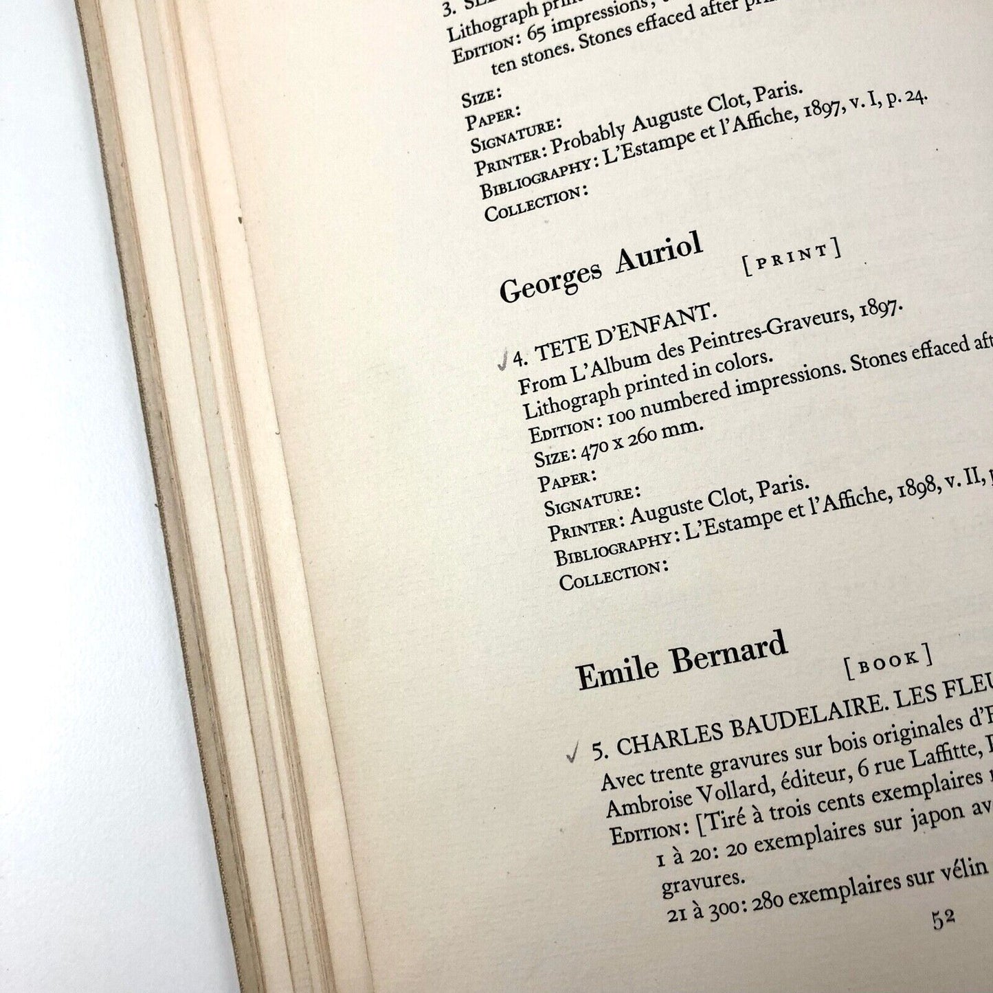 Ambroise Vollard Editeur 1867-1939 – An appreciation and catalogue by Una E. Johnson, Curator of Prints and Drawings, The Brooklyn Museum, 1944 | Wittenborn and Company, New York (1949)