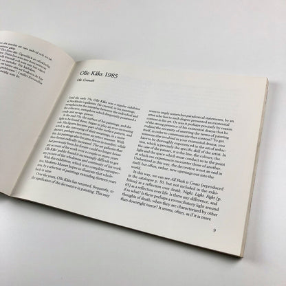 Olle Kåks exhibition catalogue | Modern Museet, Stockholm 1985