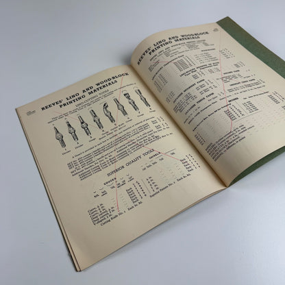 Lino Printing in Colour as a classroom craft by J.R. Spencer. Reeves booket
