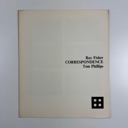 Roy Fisher. Correspondence. Tom Phillips. Tetrad Press, 1970 limited edition signed