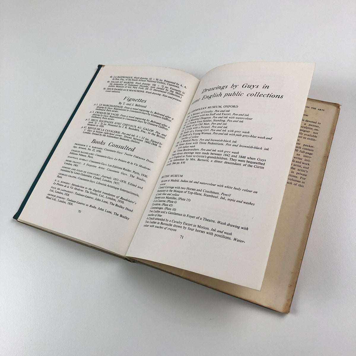 Constantin Guys Ariel Books intro Clifford Hall 1945 | Hardy Amies bookplate