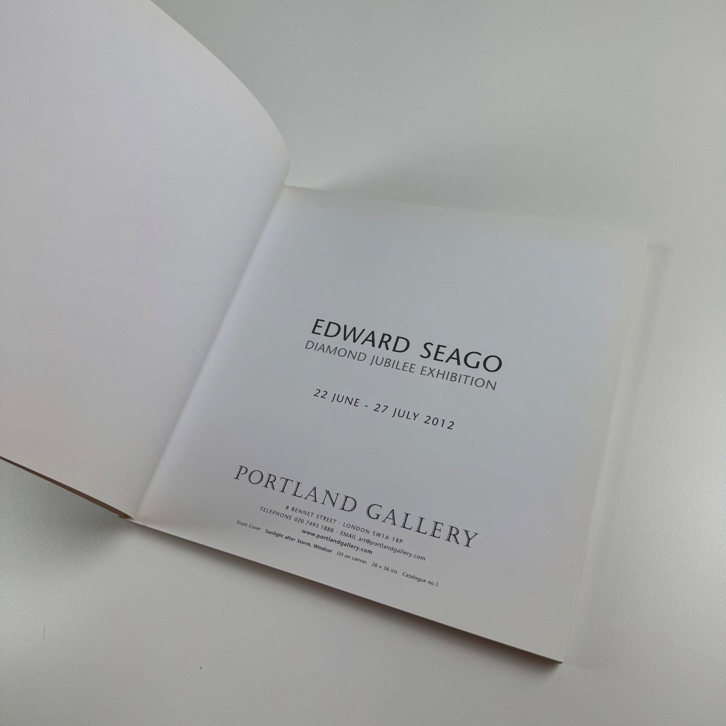 Edward Seago. Diamond Jubilee Exhibition | Portland Gallery, 2012