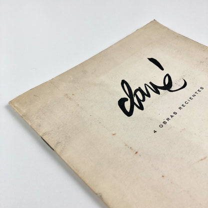 [Antoni] Clavé | Exhibition catalogue | Sala Gaspar Barcelona, 1961