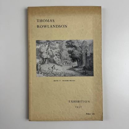 Thomas Rowlandson. Watercolour Drawings | Frank T. Sabin, London, 1952