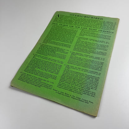 Folder The Golden Cockerel Press private press books spring list 1937 includes John Milton Paradise Lost
