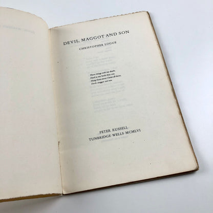 Devil, Maggot and Son by Christopher Logue | Peter Russell, 1956 limited edition of 250 copies