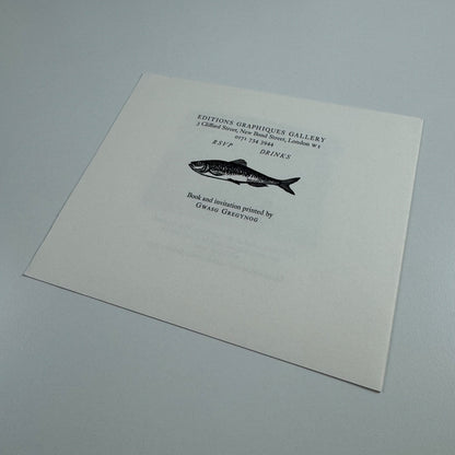 Book launch invite for Newhaven-Dieppe Recollections and some history of the town of Dieppe by Frank Martin | Editions Graphiques Gallery 1996