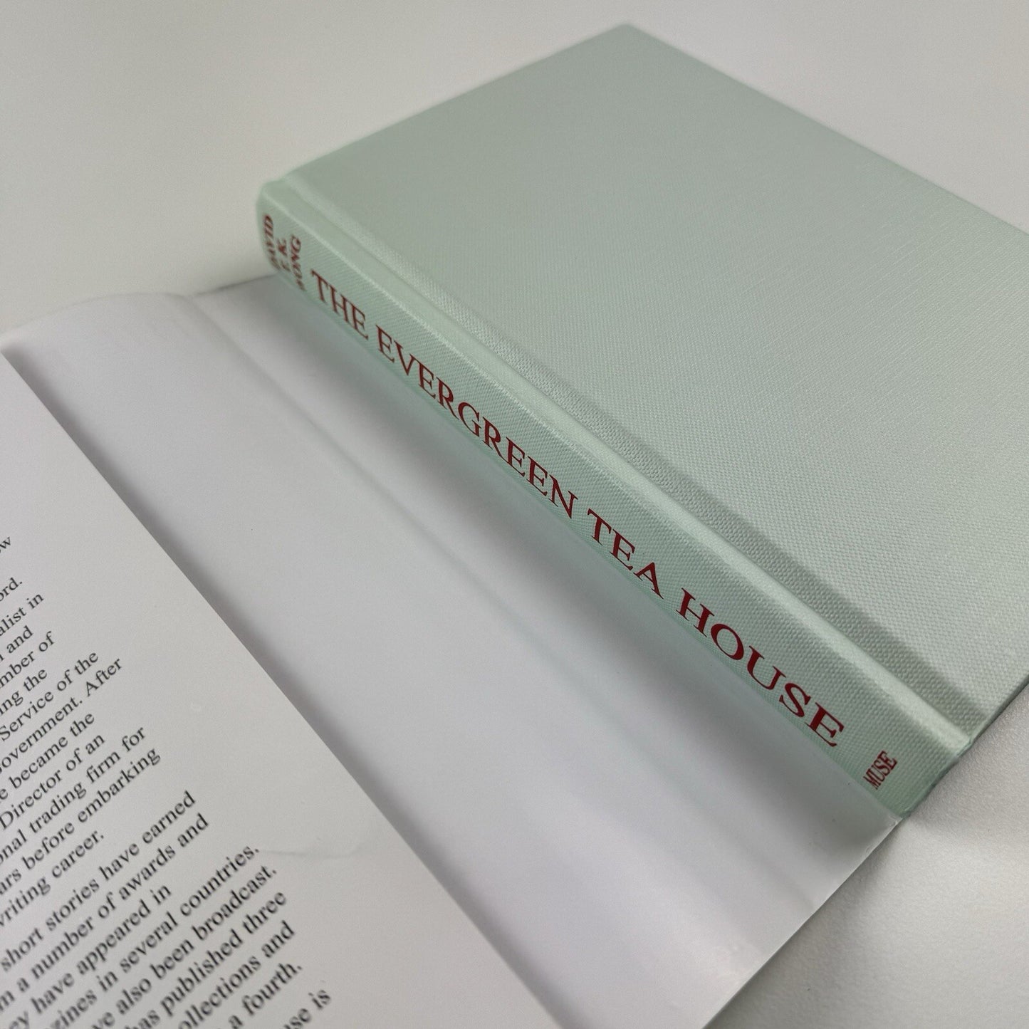 The Evergreen Tea House – A Hong Kong Novel by David T.K. Wong | Muse, 2003 | Inscribed by the author