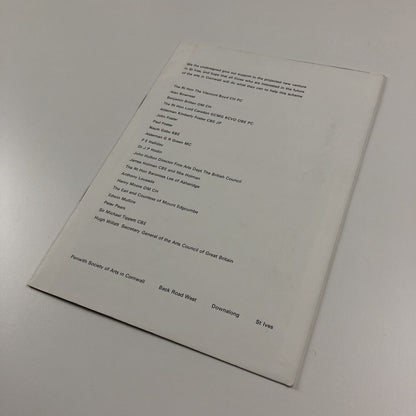 Penwith Society of Arts in Cornwall | Fundraising leaflet – presumed 1970s