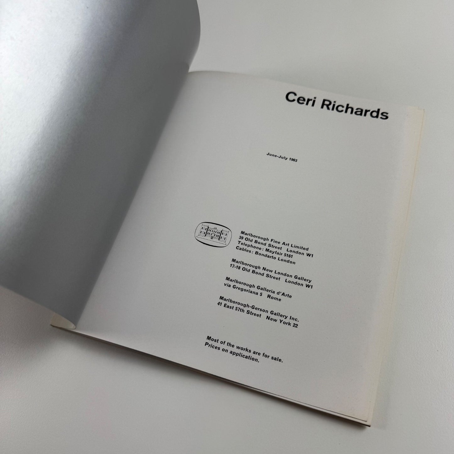 Ceri Richards | Marlborough June-July 1963 cat.no. 117 design Gordon House