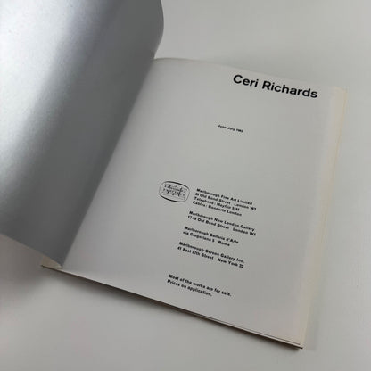 Ceri Richards | Marlborough June-July 1963 cat.no. 117 design Gordon House