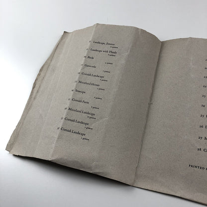 Catalogue Drawings and Paintings by Bryan Wynter | Guido Morris, St Ives catalogue leaflet 1947