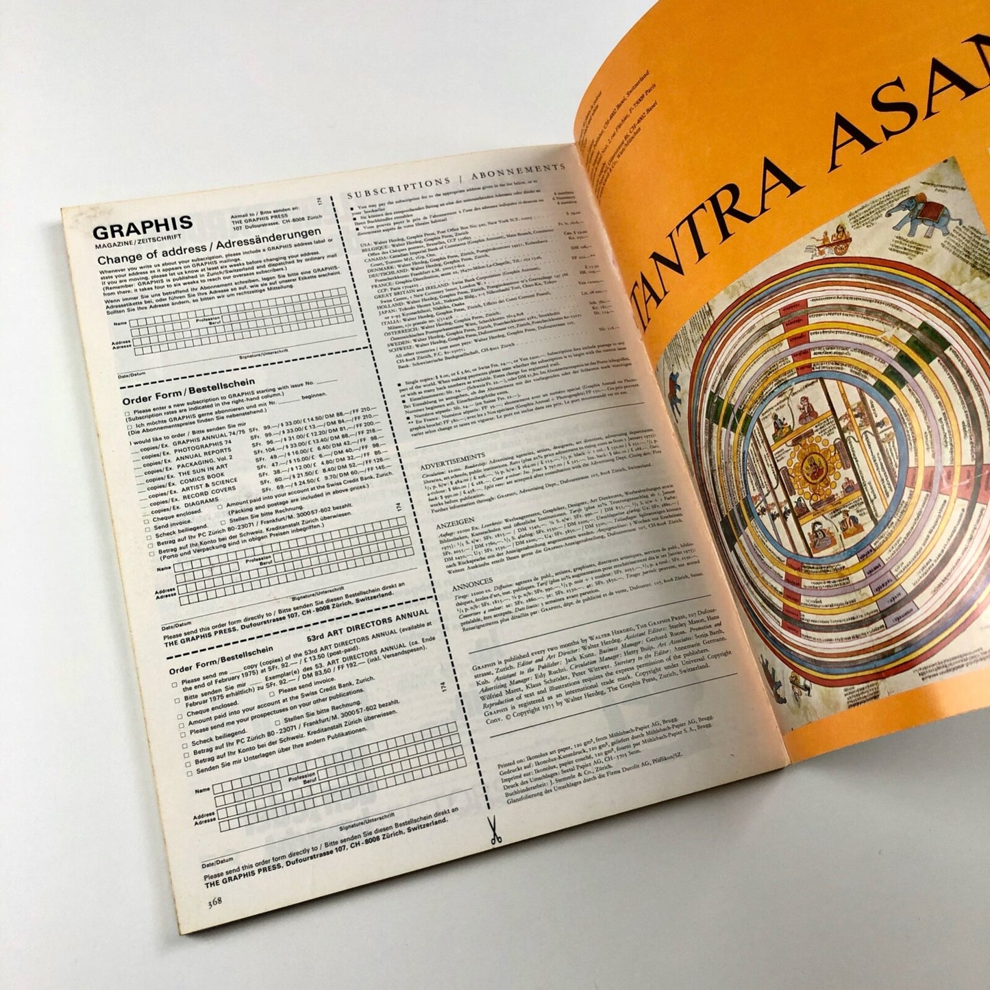 Graphis journal No 174 Vol 30 1974/75. Graphis Press Corp