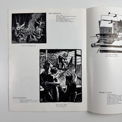 Leaflet for engravings, etchings, woodcuts, linocuts. Contemporary and Historical Works | Peter J. Mortimer-Rae Fine Arts, Calgary