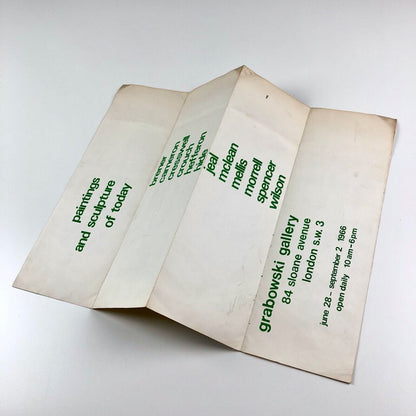 Paintings and sculpture of today | Grabowski Gallery leaflet, 1966 | Roland Brener et al