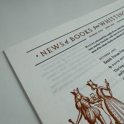 Leaflet News of Books from Whittington Press number 5 June 2001