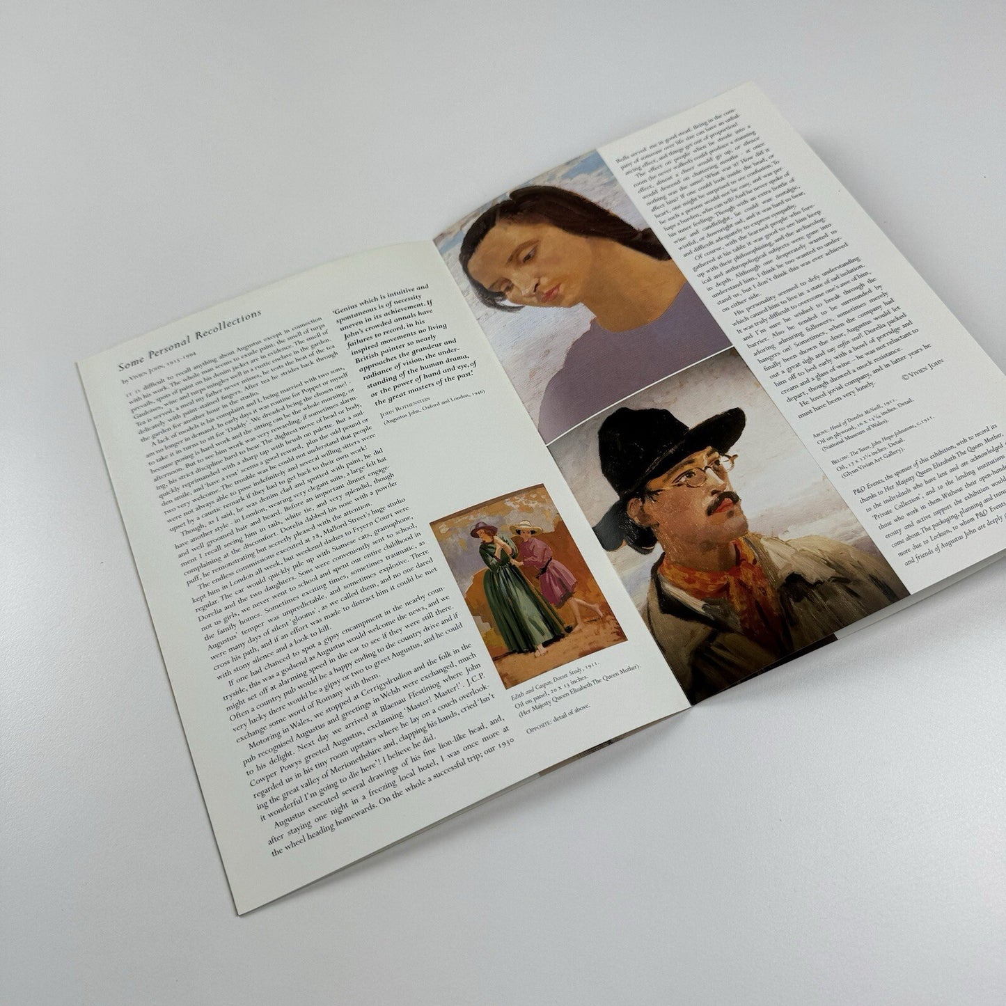 Promotional leaflet – Augustus John | Olympia Fine Art & Antiques Fair, 1999