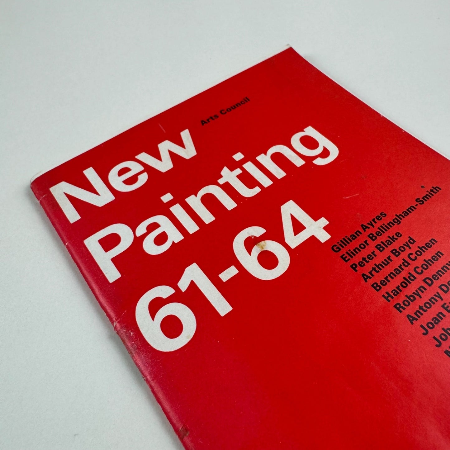 Leaflet New Painting 61-64 Arts Council, design by Gordon House