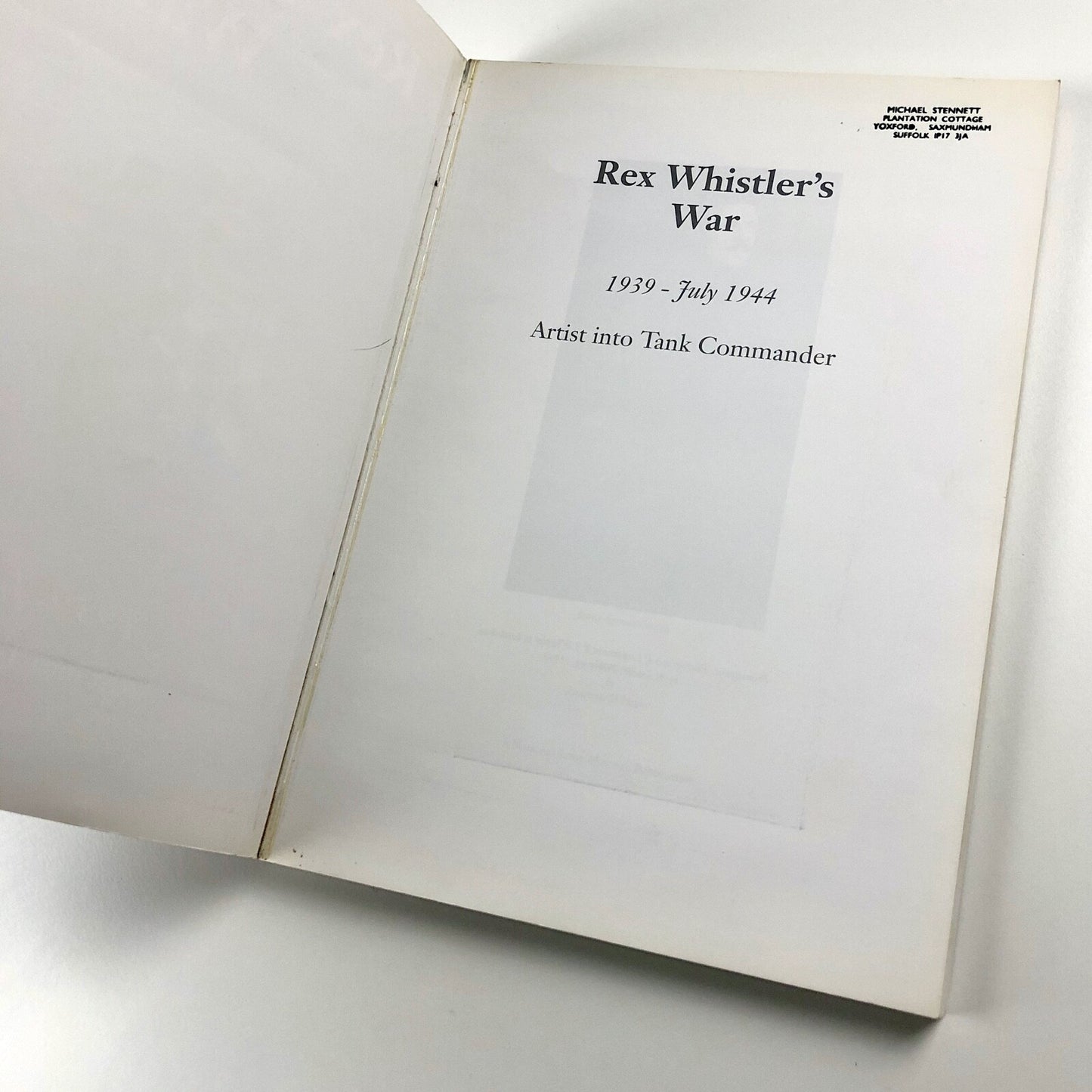 Rex Whistler's War – Artist Into Tank Commander | National Army Museum, 1994