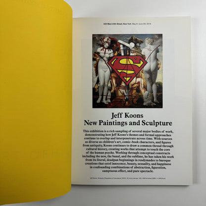 Gagosian Gallery, New York, Summer 2013 catalogue