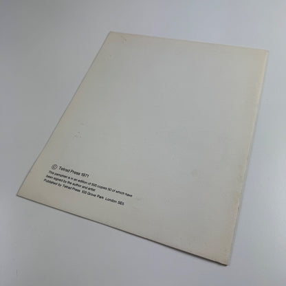 Lesbia Waltz by Tom Phillips | Tetrad Press, 1971 limited edition