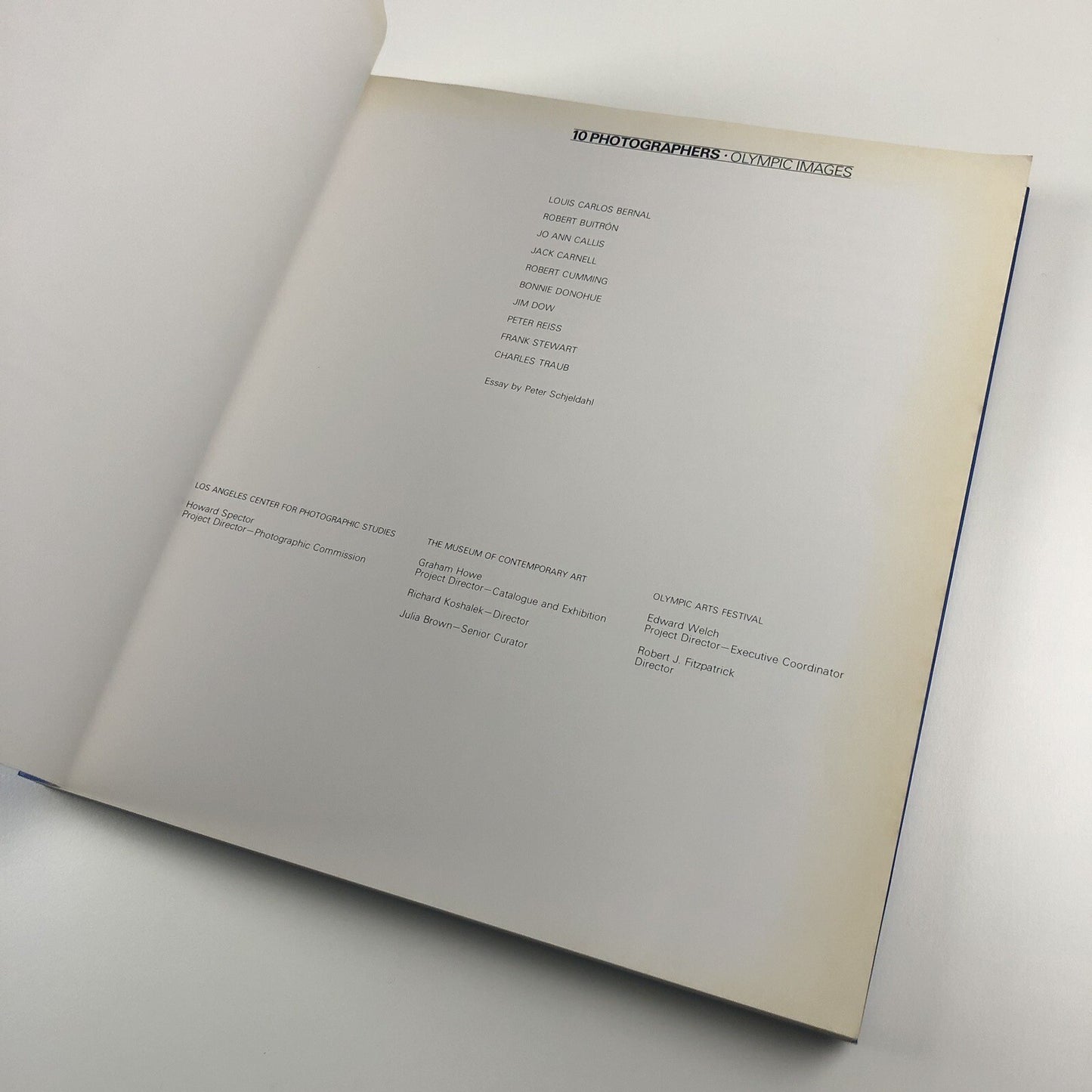 10 photographers – Olympic Images | Los Angeles Centre for Photographic Images catalogue, 1984