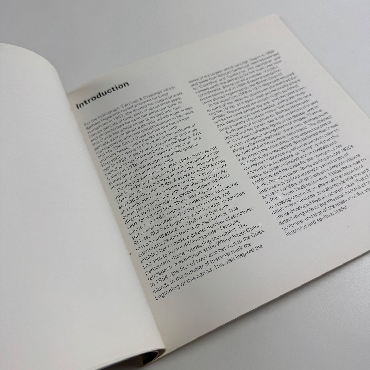Barbara Hepworth. A guide to the Tate Gallery Collection London & St Ives 1982