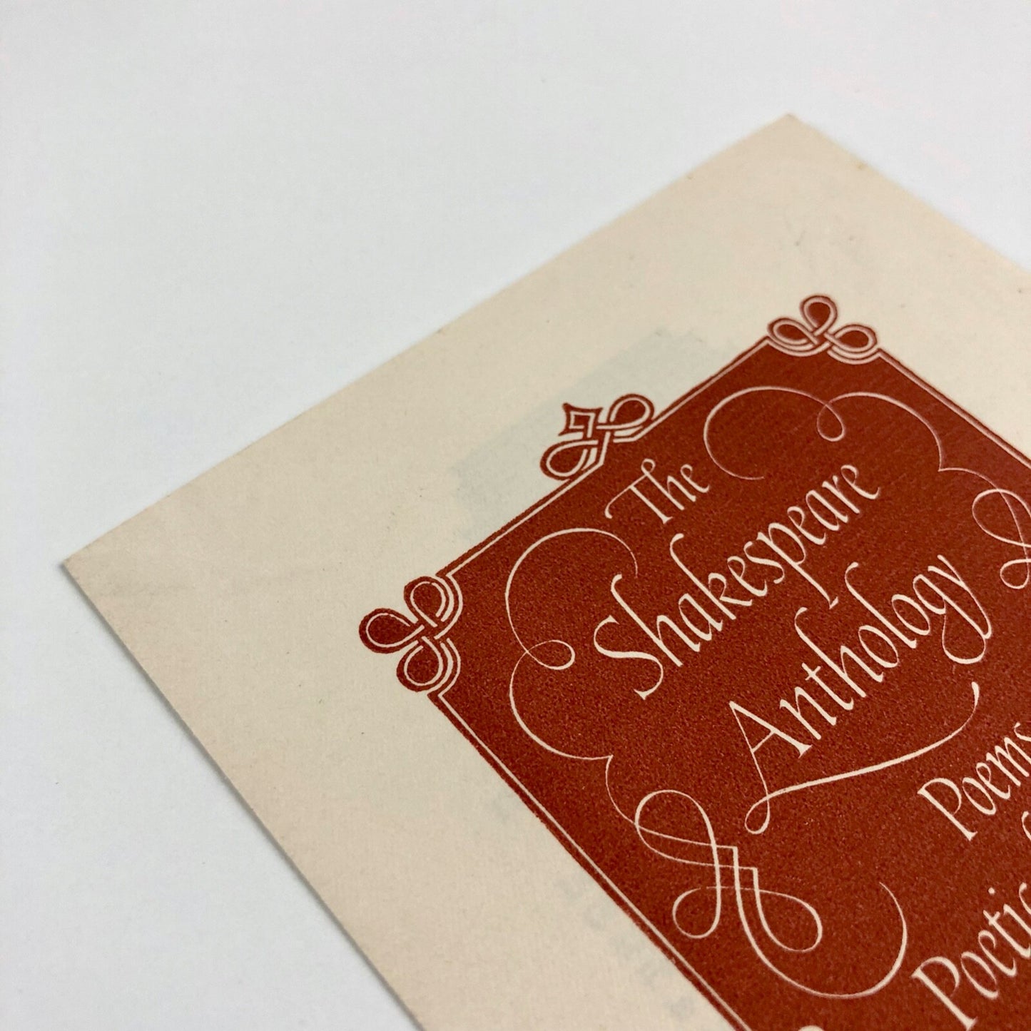 The Shakespeare Anthology leaflet/prospectus | The Nonesuch Press, undated