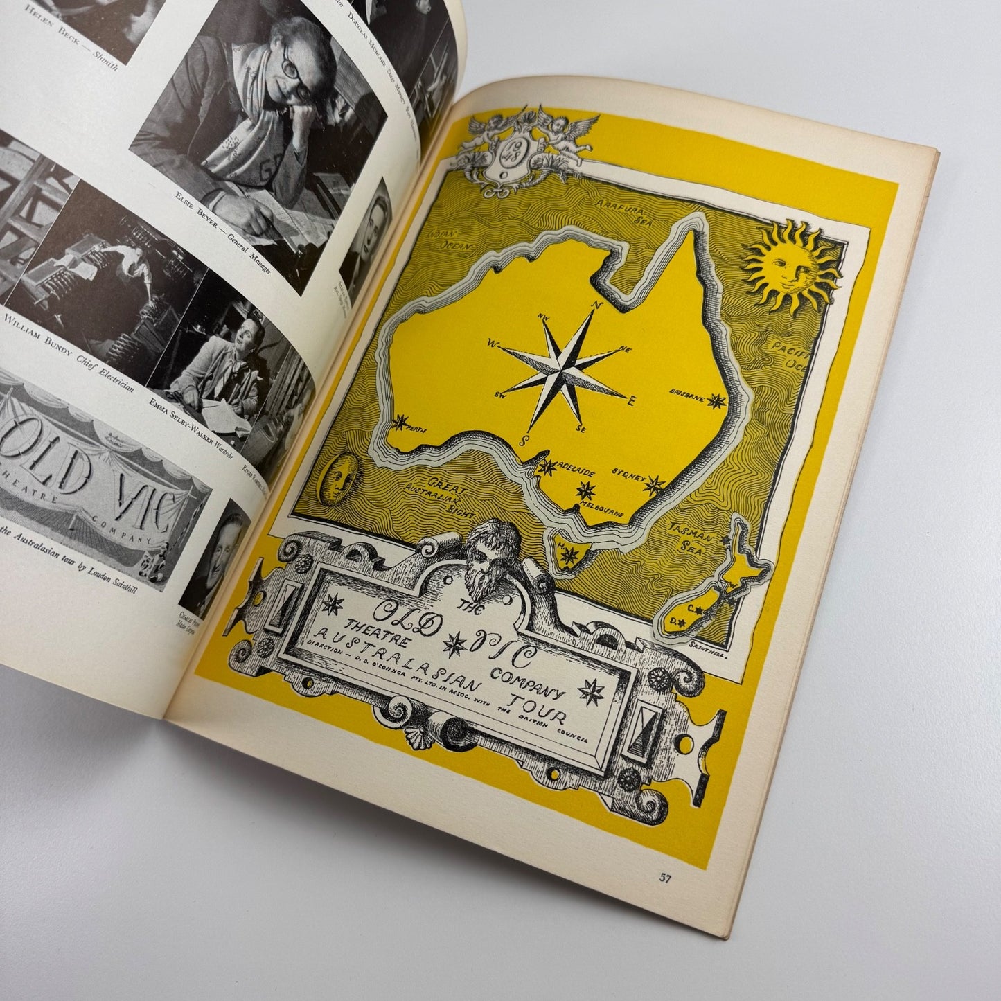The Old Vic Theatre Company. Tour of Australia New Zealand edited by Tatlock Miller | British Council 1948