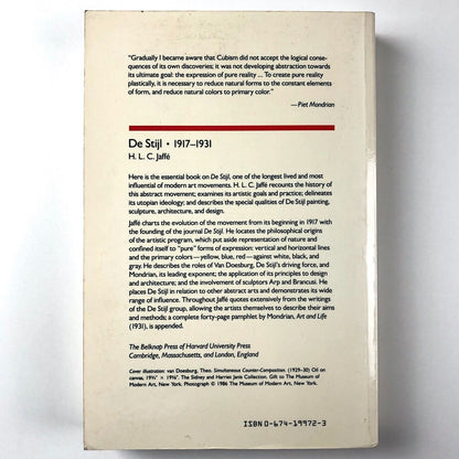 De Stijl 1917–1931: The Dutch Contribution to Modern Art | H.L.C. Jaffé, 1986
