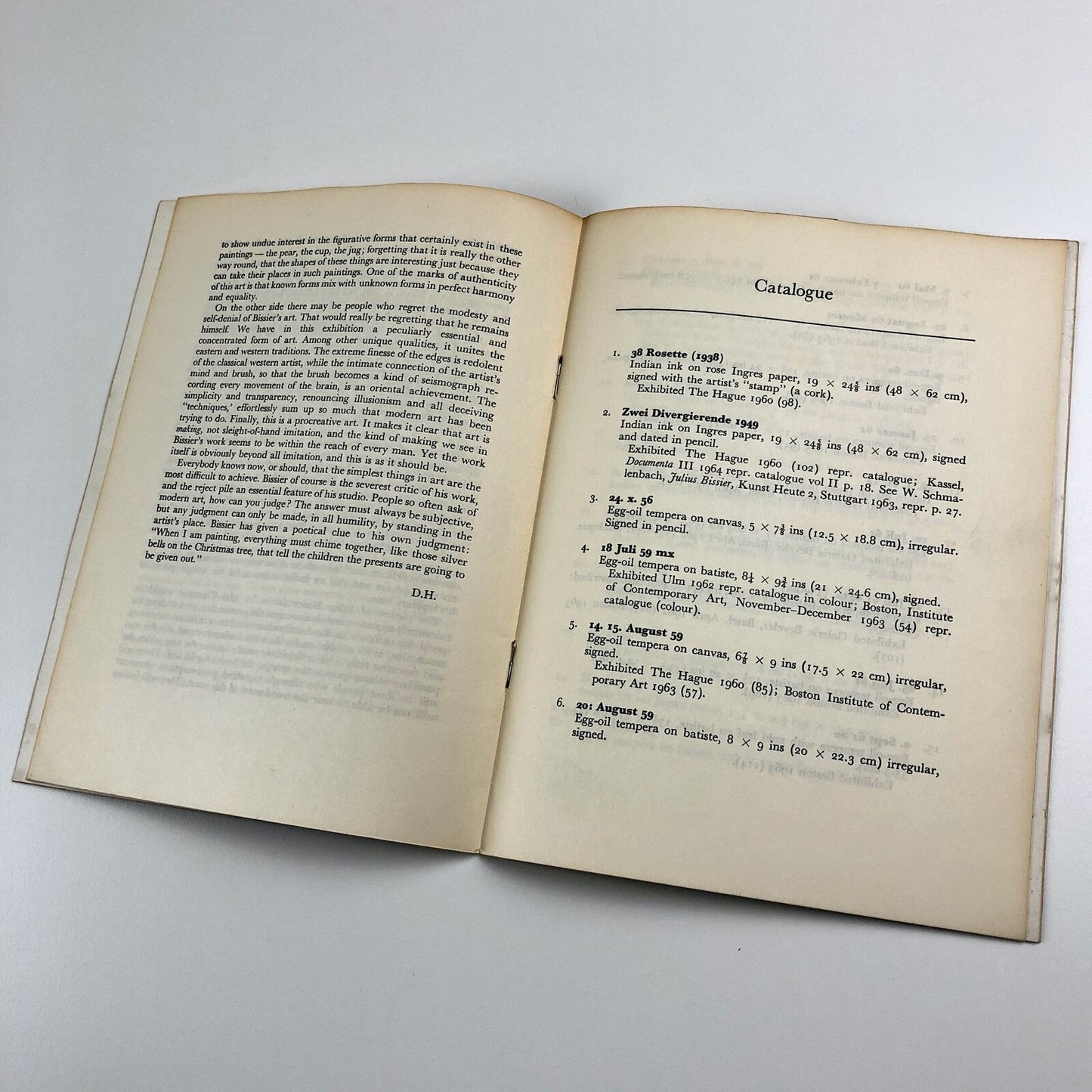 Julius Bisser 1893–1965 | Scottish National Gallery of Modern Art catalogue 1965